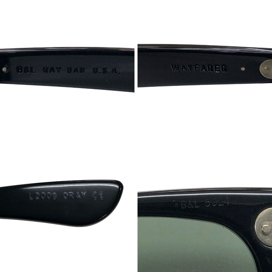 レイバン サングラス L2009 USA 90年代 ブラック WAYFARER RAY-BAN【AFI6】