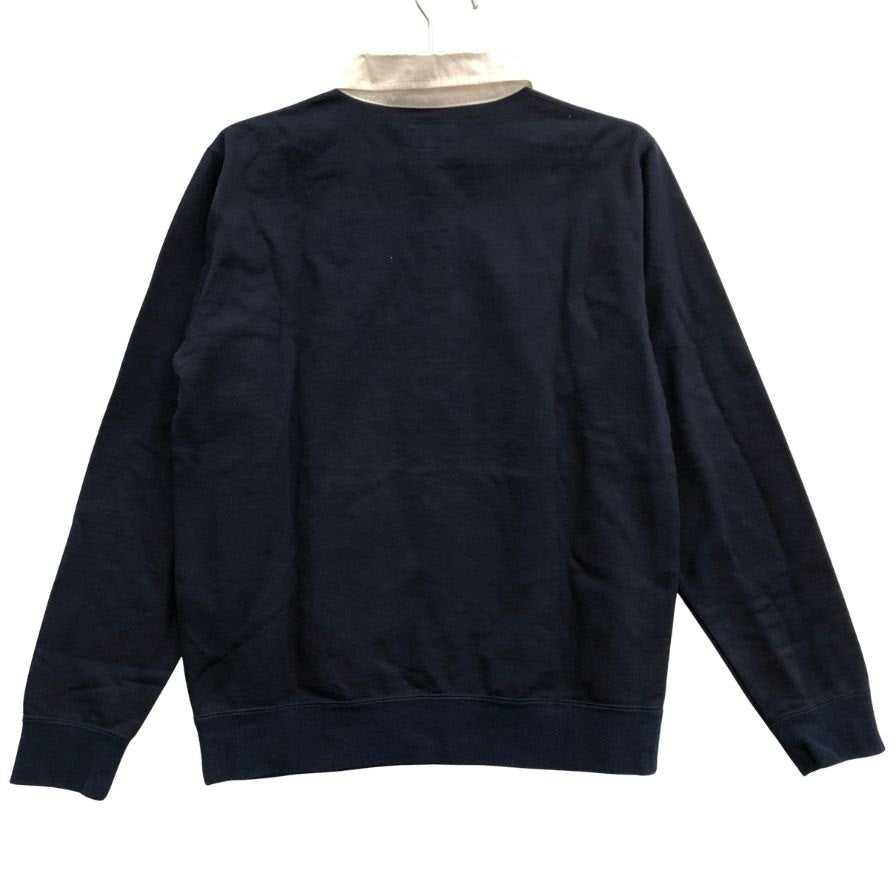 美品◆ビームスプラス ラガーシャツ コットン ネイビーサイズS BEAMS PLUS 【AFB38】