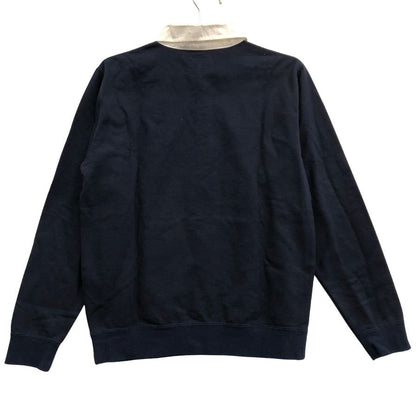 美品◆ビームスプラス ラガーシャツ コットン ネイビーサイズS BEAMS PLUS 【AFB38】