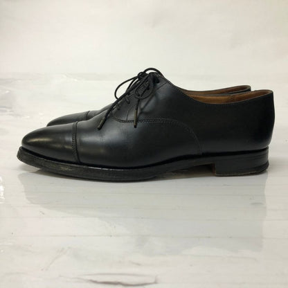 クロケット&ジョーンズ 27742A コノート ストレートチップ カーフ ブラック UK5.5 236ラスト メンズ CROCKETT&JONES CONNAUGHT ビジネスシューズ 約24.5cm【LA】【中古】