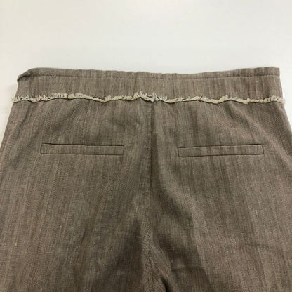ブルネロ クチネリ コットン＆リネン パンツ メンズ サイズUSA4  ブラウン系 Brunello Cucinelli 【AFB6】