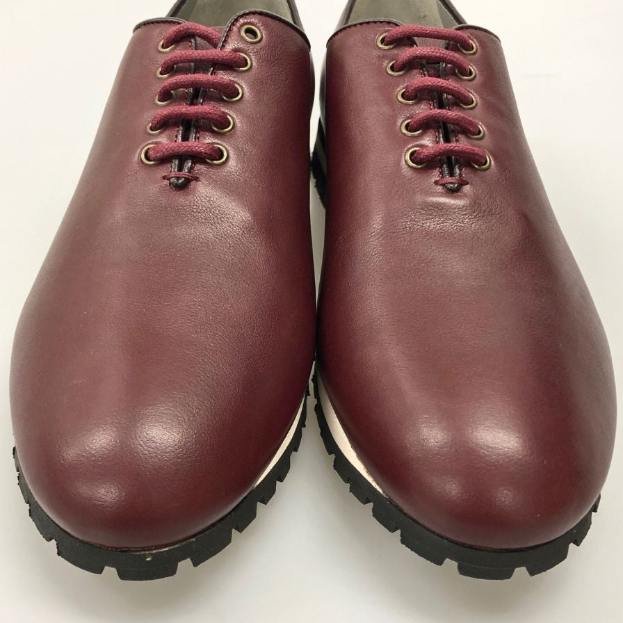 マノロブラニク レザーシューズ レザースニーカー バーガンディ メンズ サイズUK7 MANOLO BLAHNIK 約25.5cm【AFD15】
