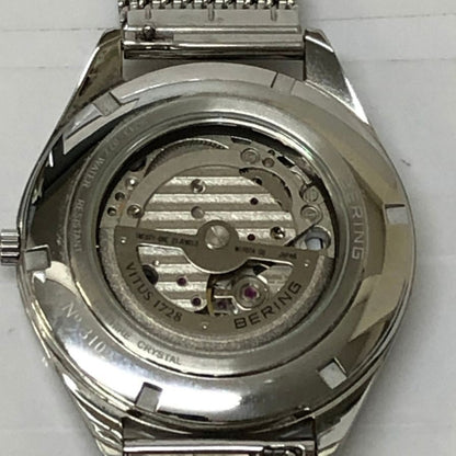 ベーリング 腕時計 自動巻き 裏スケルトン 16243-077 メンズ シルバー BERING【AFI23】