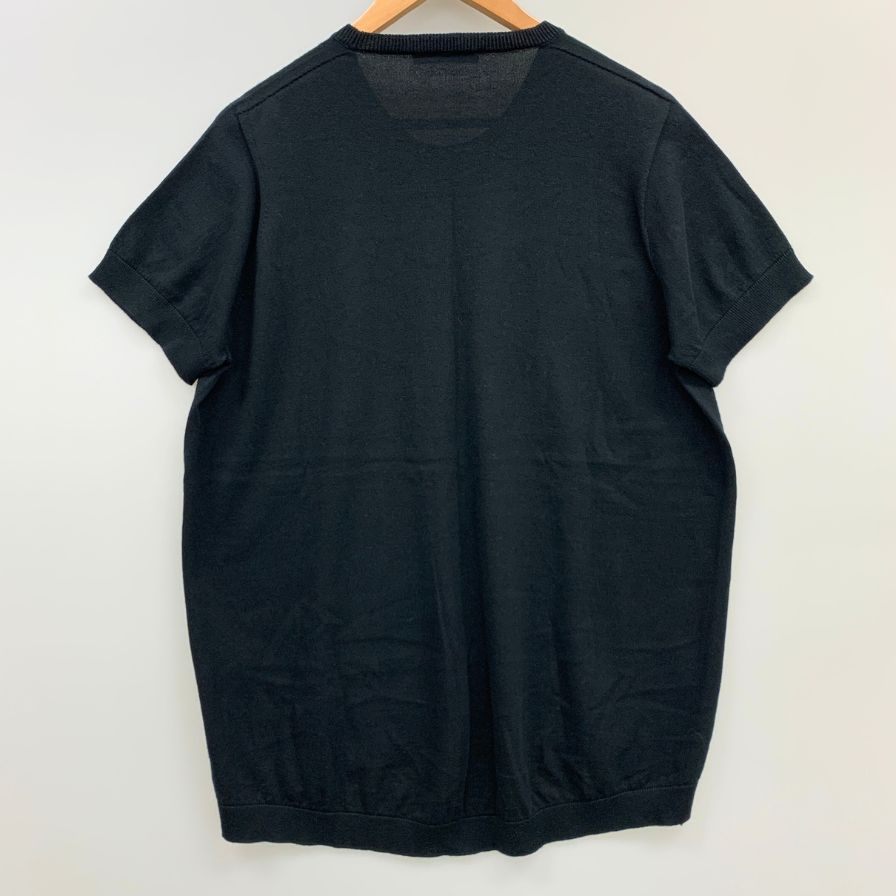 極美品◆ステファノモルタリ レディース  コットン カットソー サイズ42 ブラック stefanomortari 【AFB7】