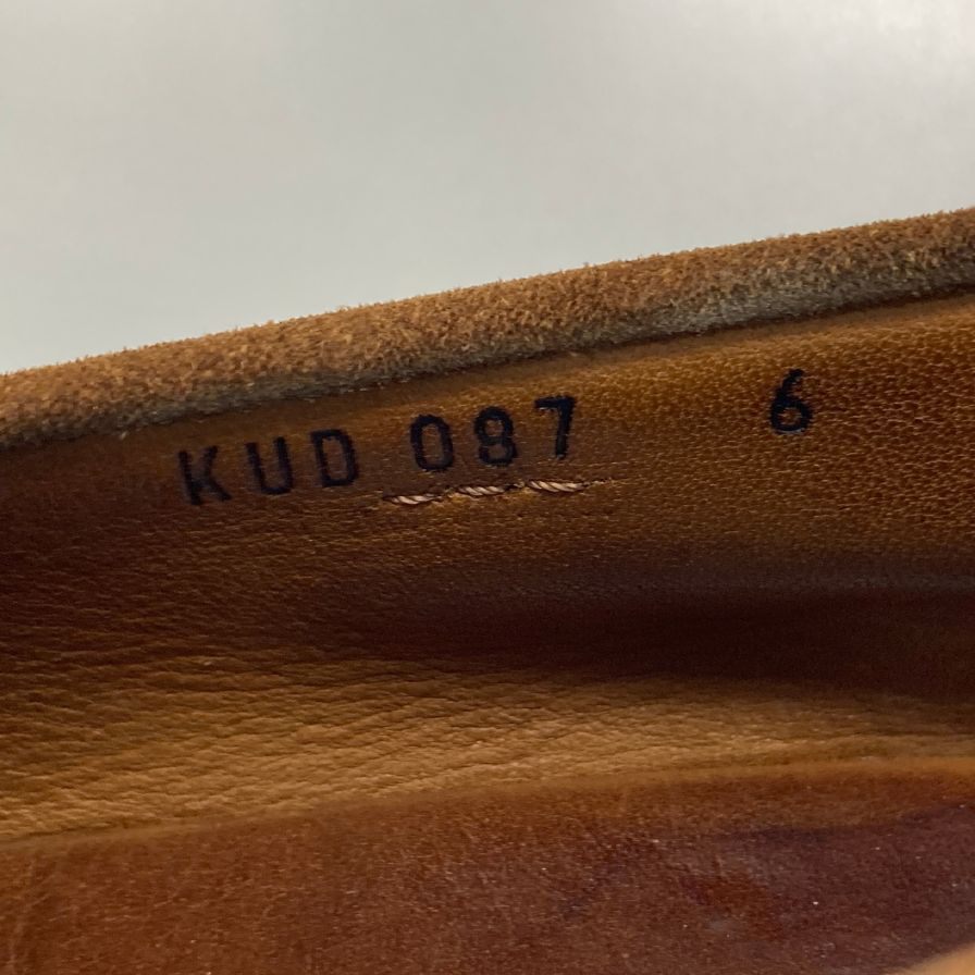 カーシュー ドライビングシューズ  スエード ブラウン サイズ6 メンズ CAR SHOE 約25.0cm【AFC53】