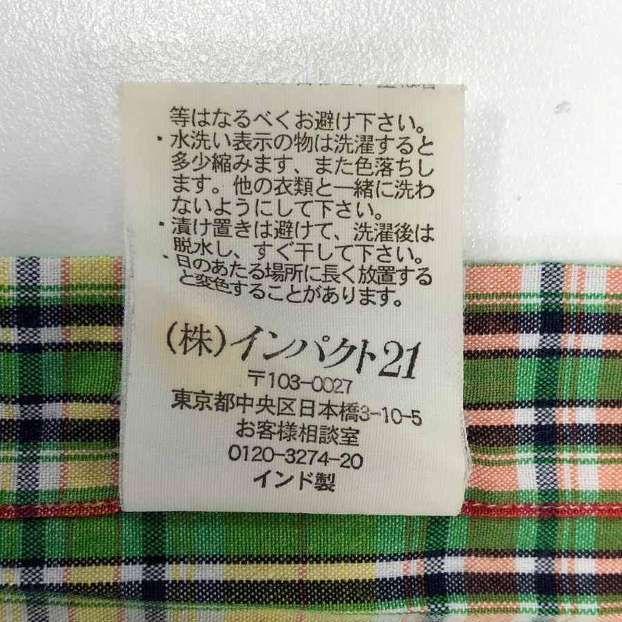 美品◆ラルフローレン ボタンダウンシャツ 90S オールド チェック メンズ サイズM Ralph Lauren 【AFB39】