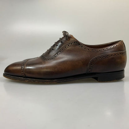 エドワードグリーン カンタベリー パンチングチップ メンズ サイズ 8ハーフ ブラウン Edward Green ビジネスシューズ 約26.5cm【LA】【中古】