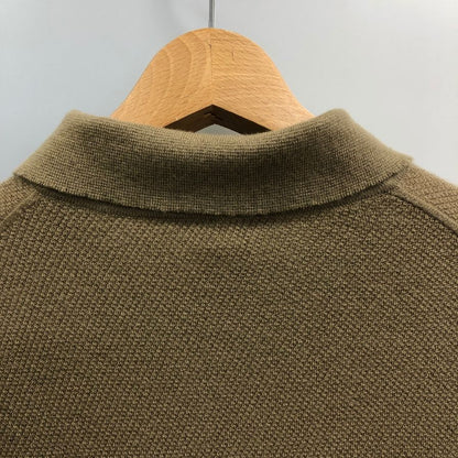 美品◆エルメネジルドゼニア ポロシャツ ニット カシミヤ100% ベージュ系 サイズ50 メンズ Ermenegildo Zegna 【AFB41】