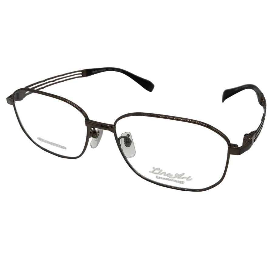 ラインアート シャルマン メガネ フレーム XL1857 LB 55□16-150 チタン ブラック系 LineArt CHARMANT【AFI15】