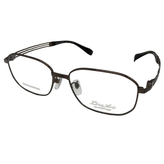 ラインアート シャルマン メガネ フレーム XL1857 LB 55□16-150 チタン ブラック系 LineArt CHARMANT【AFI15】