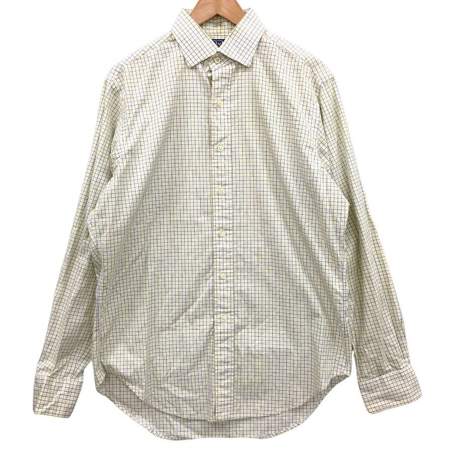 ポロ ラルフローレン チェックシャツ ホワイト系 メンズ サイズ15.5 POLO by RALPH LAUREN【LA】