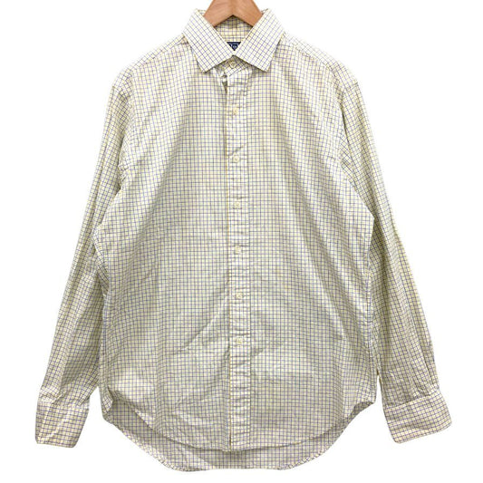ポロ ラルフローレン チェックシャツ ホワイト系 メンズ サイズ15.5 POLO by RALPH LAUREN【LA】