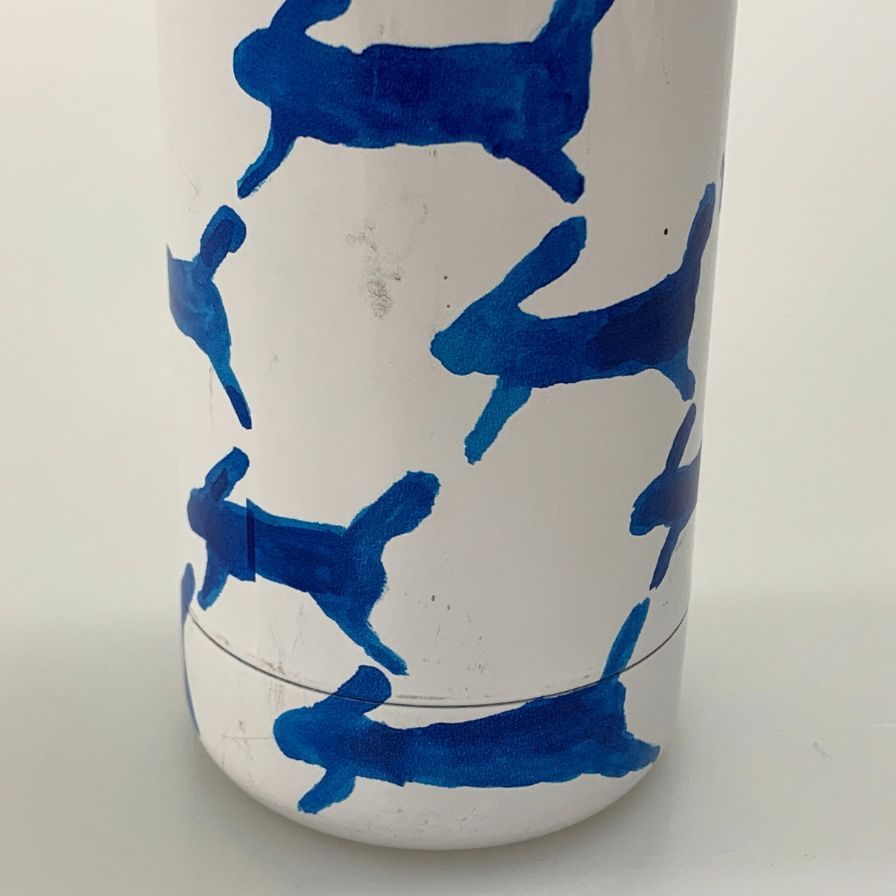 ミナペルホネン×サーモマグ アンブレラボトル ホワイト run run run ユニセックス mina perhonen×thermo mug【AFB56】【中古】