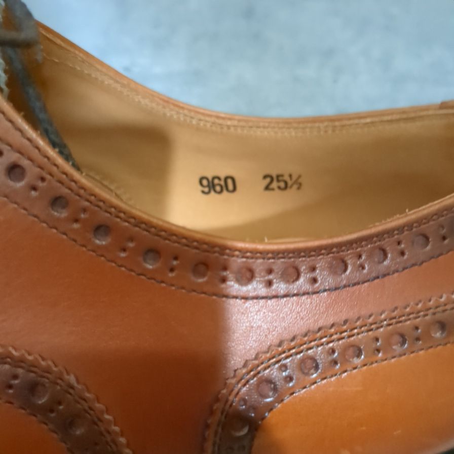 スコッチグレイン インペリアルIII  960 セミブローグ ブラウン メンズ サイズ25.5EEE SCOTCH GRAIN ビジネスシューズ 約25.5cm【LA】【中古】
