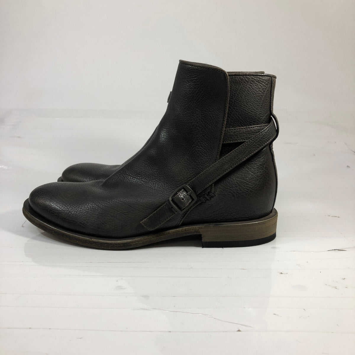 ボッテガヴェネタ  ジョッパーブーツ グレインレザー ブラウン メンズ サイズ40.5 Bottega Veneta 約25.5cm【AFC47】