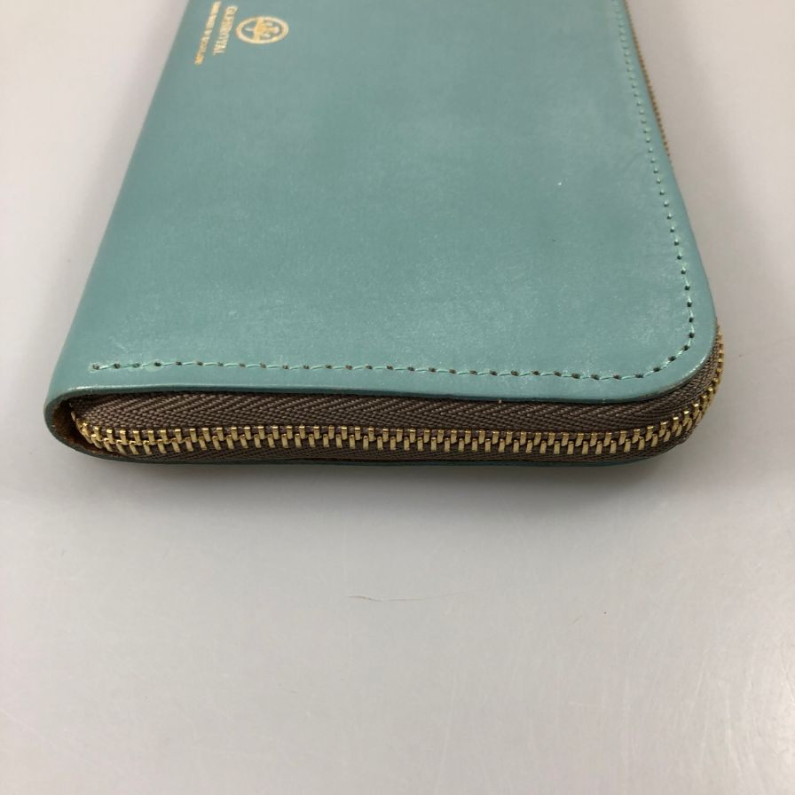 グレンロイヤル 長財布 ラウンドジップ ブライドルレザー ブルー ゴールド金具 GLENROYAL【AFI1】