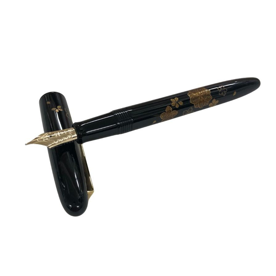 パイロット 万年筆 FK-5MP-SKU-M 蒔絵万年筆 国光会 桜 14K-585 M字 ブラック PILOT【AFI17】
