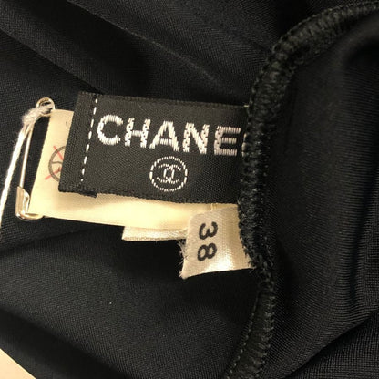 極美品◆シャネル 水着 スイムウェア ココマーク 片掛け サイズ38 ブラック レディース CHANEL 【AFB9】