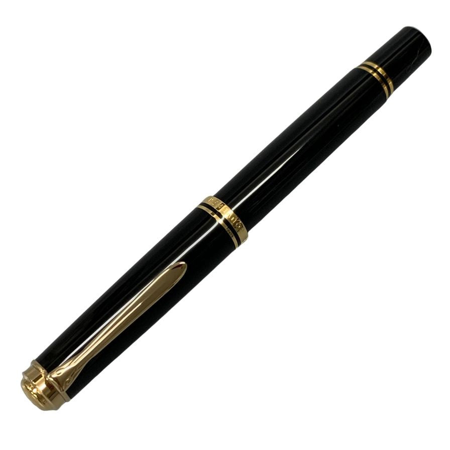 ペリカン 万年筆 スーベレーン ペン先14C-585 ブラック×ゴールド Pelikan Souveran【AFI18-2】