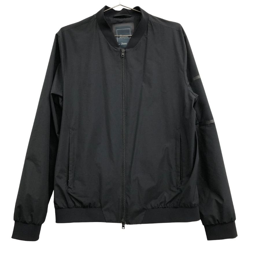 美品◆ヘルノ ラミナー MA-1型 ブルゾン ブラック サイズ50 メンズ Herno Laminar 【AFB15】