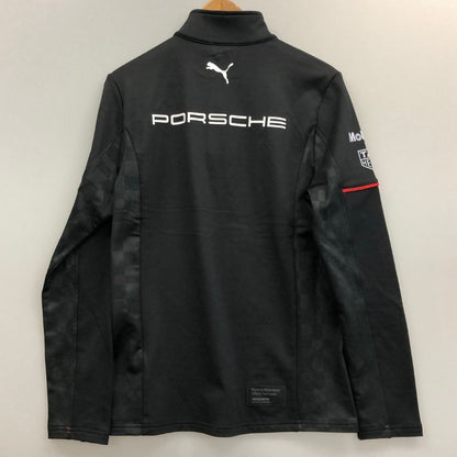 新品同様◆ポルシェ モータースポーツ レプリカ ミッドレイヤー モータースポーツ ウェア ブラック サイズM PORSCHE 【AFB44】