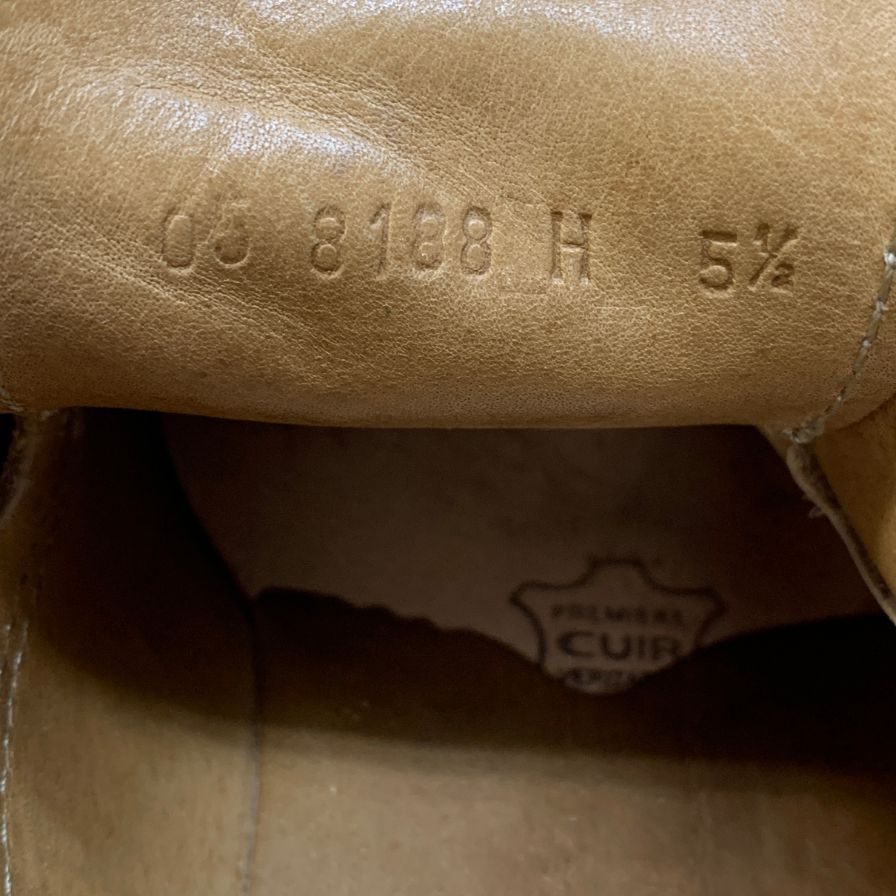 パラブーツ レザーシューズ ストレートチップ スエード ベージュ メンズ 5.5 Paraboot ビジネスシューズ 約24.0cm【LA】【中古】