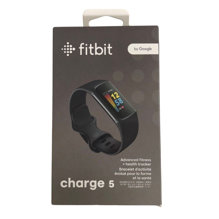 フィットビット チャージ5 Suica対応 スマートウォッチ ブラック Fitbit Charge 5【AFI21】【中古】