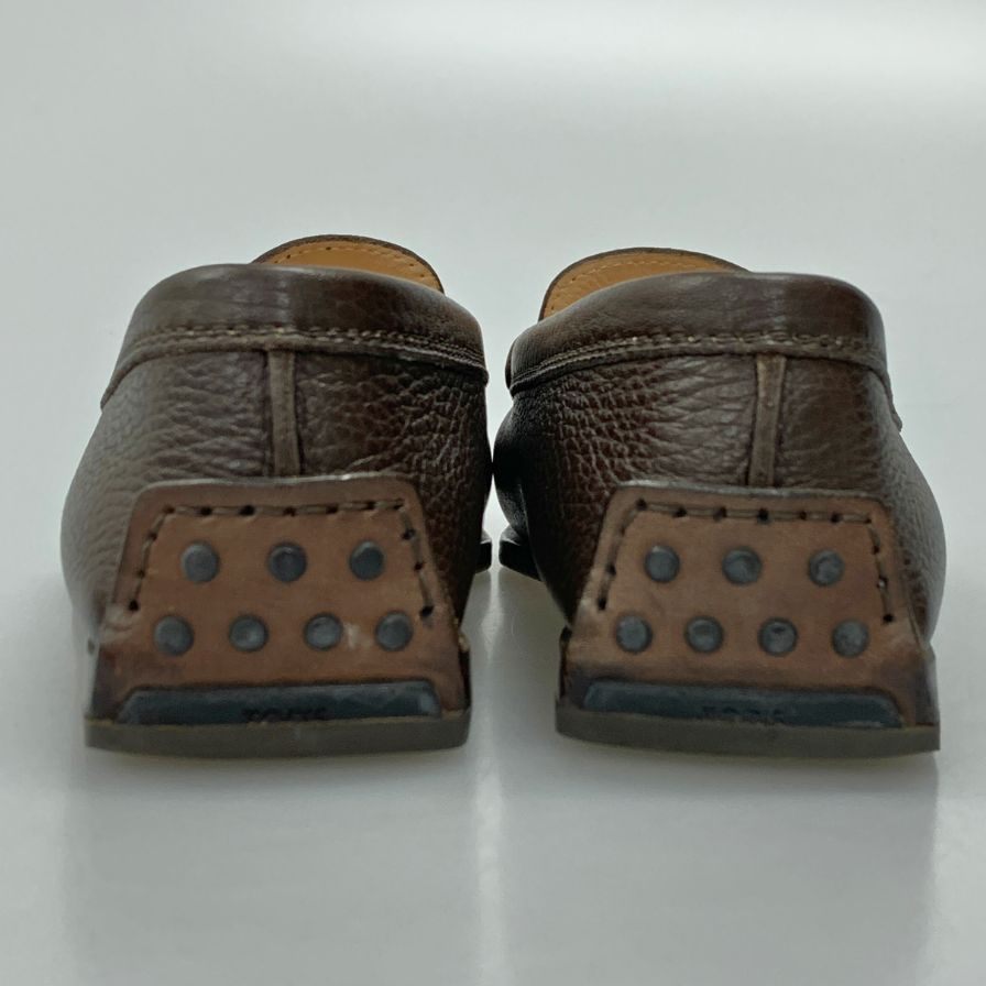 トッズ シューズ ドライビングシューズ ローファー シボレザー ブラウン系 メンズ サイズ36 TOD’S 約23.0cm【AFC4-2】
