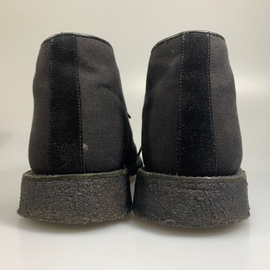 トリッカーズ×マーガレットハウエル チャッカブーツ キャンバス クレープソール ブラック サイズUK8.5 Tricker`s 約27.0cm【AFD15】