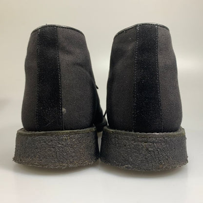トリッカーズ×マーガレットハウエル チャッカブーツ キャンバス クレープソール ブラック サイズUK8.5 Tricker`s 約27.0cm【AFD15】