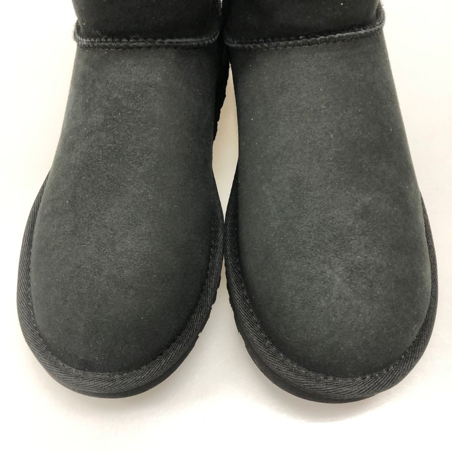 アグ クラシック ショート ムートン ブーツ 1016223 レディース サイズ24cm ブラック UGG 約24.0cm【AFD1】