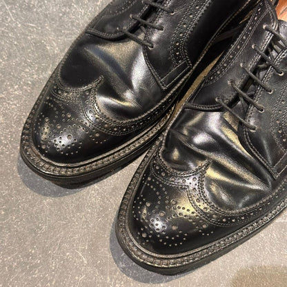 アレンエドモンズ フルブローグ カーフ ブラック サイズ6.5E メンズ Allen Edmonds ビジネスシューズ 約24.5cm【LA】【中古】