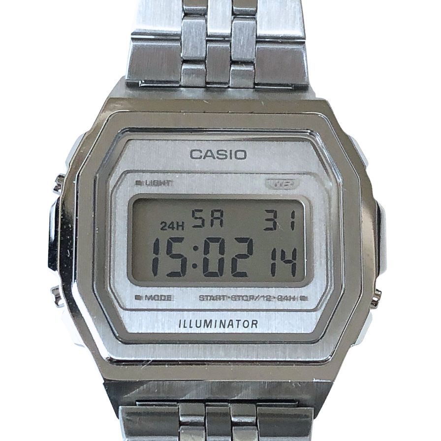 カシオ クラシック プレミアム フルメタルデジタル 腕時計 A1000A-7JF シルバー CASIO【AFI6】【中古】