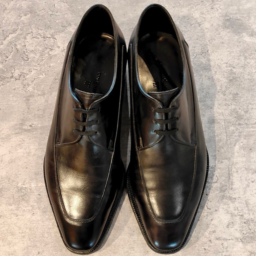 ジョンロブ レザーシューズ ウェルハム Uチップ カーフ 8000ラスト ブラック メンズ サイズUK6.5EE JOHN LOBB WELHAM ビジネスシューズ 約25.0cm【LA】【中古】