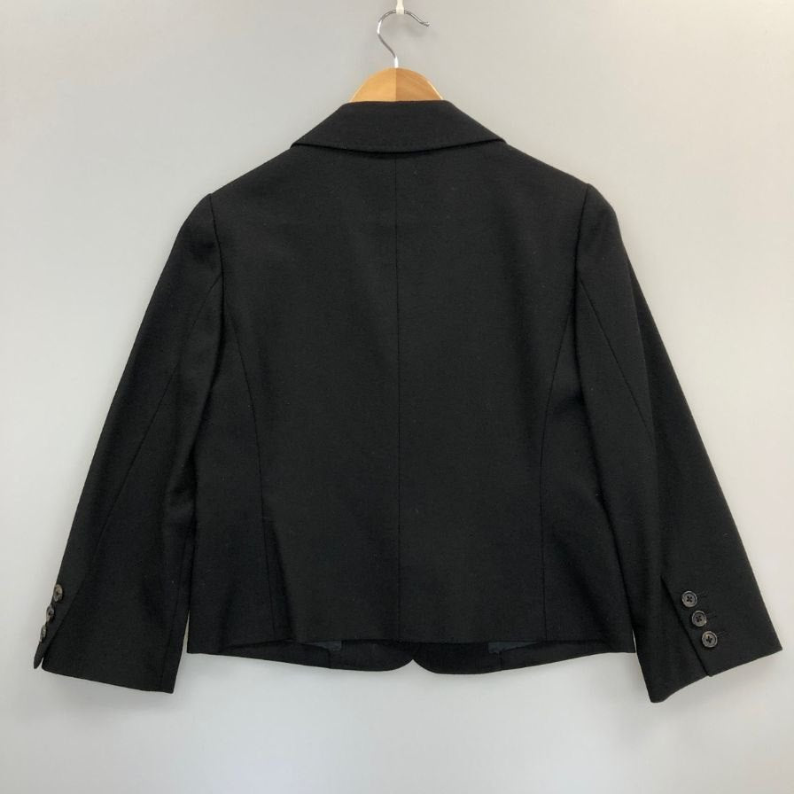 美品◆マーガレットハウエル ショートジャケット 2B ブラック レディース サイズ1 MARGARET HOWELL 【AFB14】