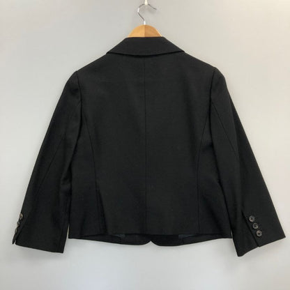 美品◆マーガレットハウエル ショートジャケット 2B ブラック レディース サイズ1 MARGARET HOWELL 【AFB14】