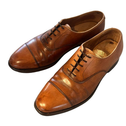 クロケット&ジョーンズ ストレートチップ コノート 236ラスト ブラウン サイズUK6.5F メンズ CROCKETT&JONES ビジネスシューズ 約25.0cm【LA】【中古】