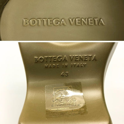 ボッテガヴェネタ サンダル フラッシュ スリッパ ラバー グリーン系 メンズ サイズ43 BOTTEGA VENETA 約28.0cm【AFD15-2】