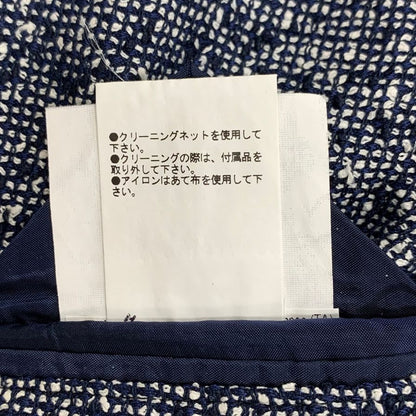極美品◆タリアトーレ 2B テーラードジャケット 麻混綿 メンズ 48 ブルー系 TAGLIATORE 【AFB42】