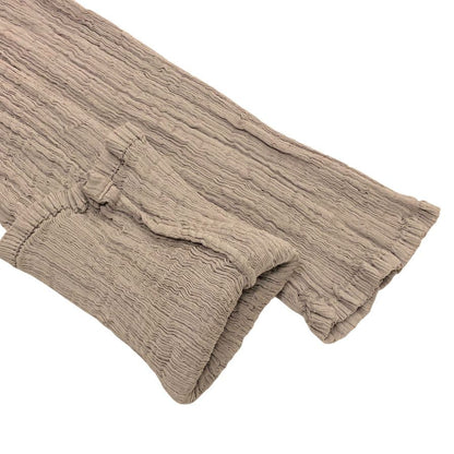 極美品◆ミー イッセイミヤケ カーディガン シワ加工 ブラウン サイズフリー レディース MI41FO442 me ISSEY MIYAKE 【AFB10】