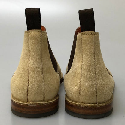 サントーニ サイドゴアブーツ スエード メンズ ベージュ サイズUK8 Santoni 約27.0cm【AFC29】