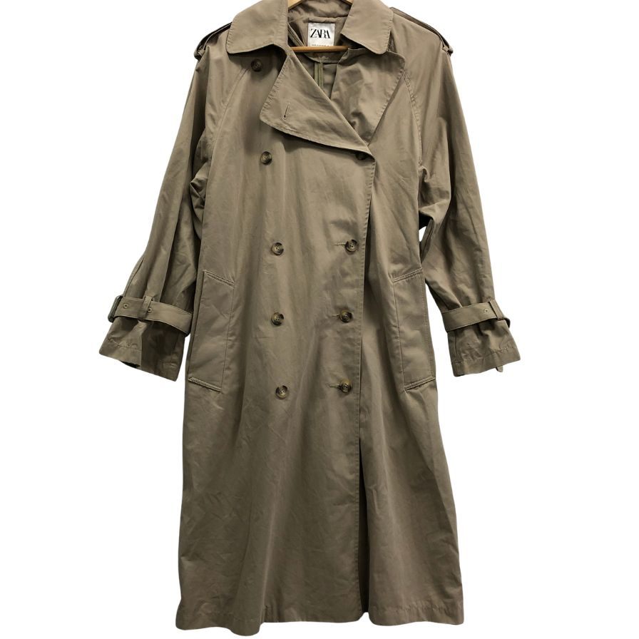 美品◆ザラ トレンチコート べージュ レディース サイズXS ZARA 【AFB46】