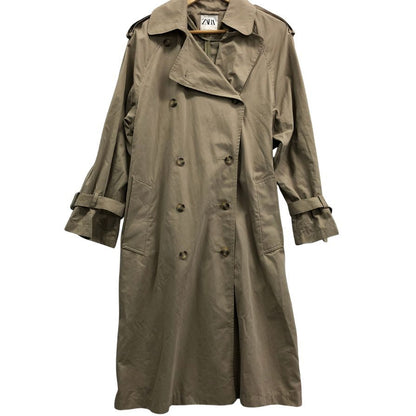 美品◆ザラ トレンチコート べージュ レディース サイズXS ZARA 【AFB46】