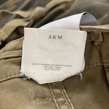 エイケイエム エディション カーゴパンツ カモ柄 コットン サイズ2 メンズ カーキ系 AKM Edition 【AFB39】