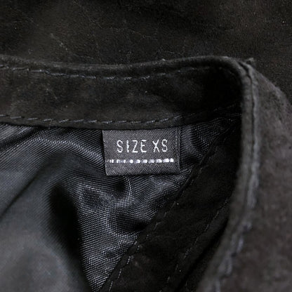 美品◆ディーゼル レザー ノースリーブ ワンピース 羊革 レディース サイズXS ブラック DISEL Dress and Impress 【AFB31】