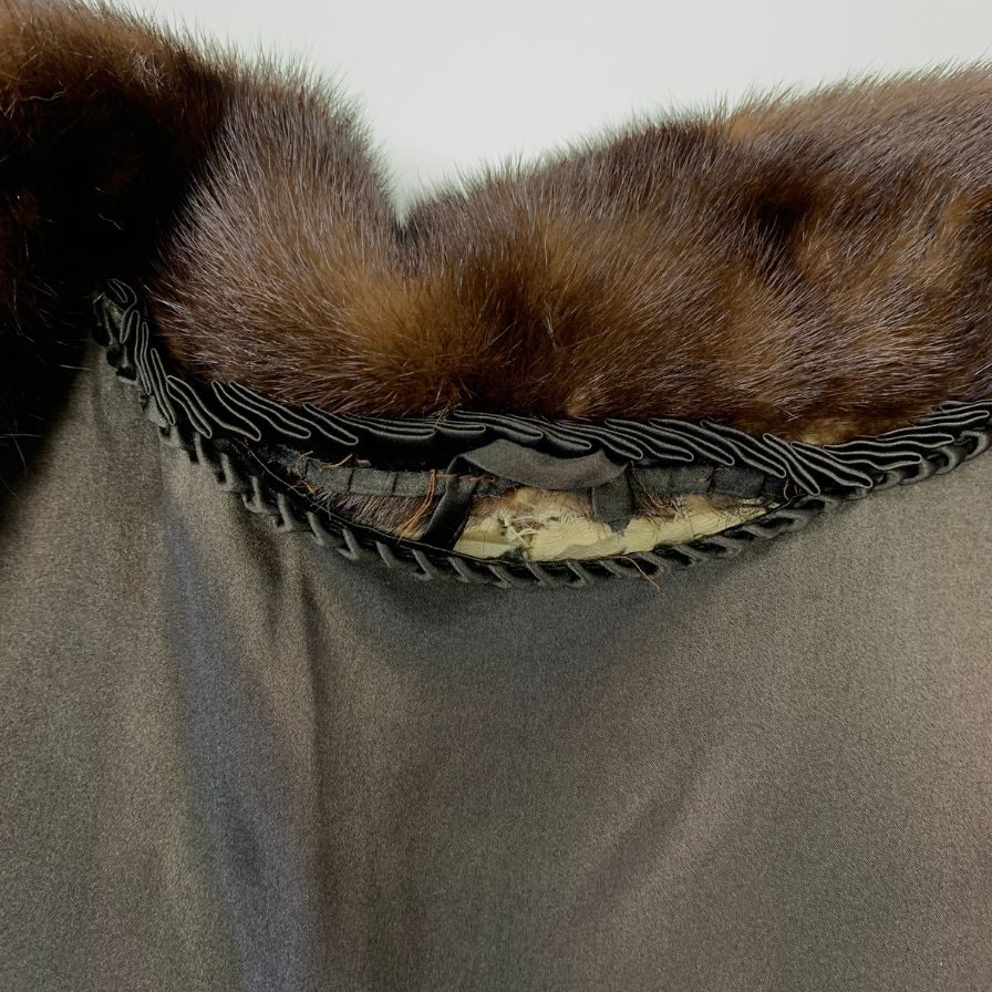 中古■エンバ アメリカンミンク ハーフコート ブラウン サイズ13 EMBA 【AFF20】