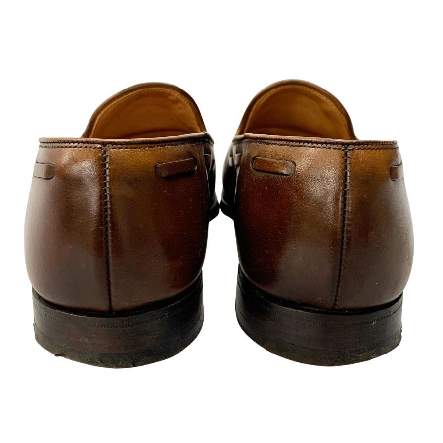 クロケット&ジョーンズ レザーシューズ タッセル ローファー キャベンディッシュ2 メンズ ブラウン サイズUK7.5E CROCKETT&JONES CAVENDISH2 約26.0cm【AFC1】