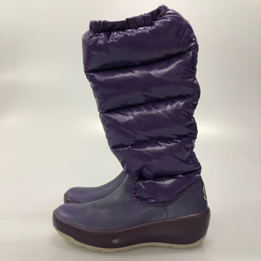 モンクレール ダウンブーツ レディース  サイズ41 パープル  MONCLER 約26.0cm【AFC47】
