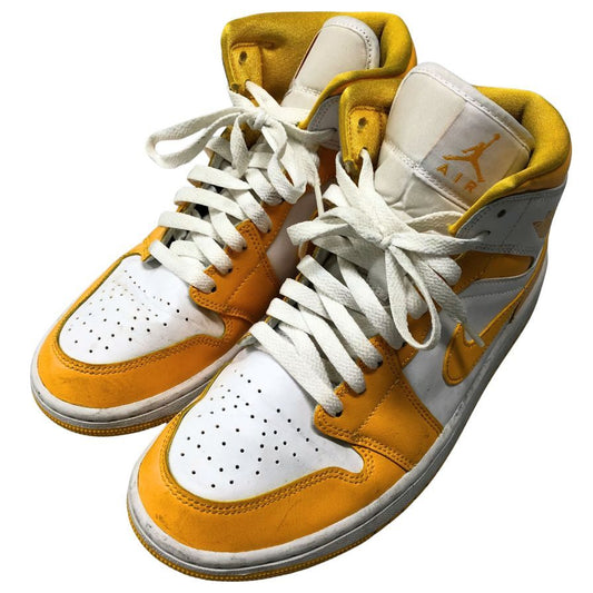 ナイキ スニーカー エアジョーダン 1 BQ6472-117 イエロー系 サイズ26.5 メンズ NIKE WMNS AIR JORDAN 1 MID 約26.5cm【AFC8】