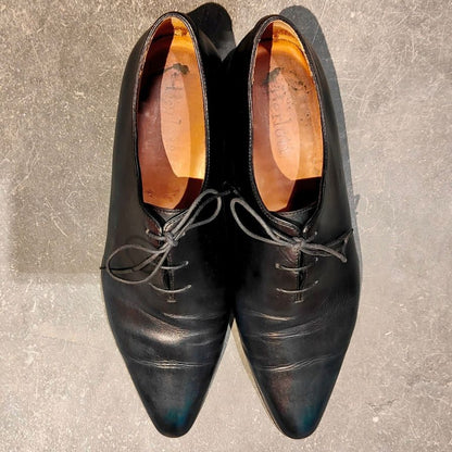 ベルルッティ レザーシューズ ホールカット 1004 カーフ ブルーパティーヌ  サイズUK7.5 Berluti ビジネスシューズ 約26.0cm【LA】【中古】